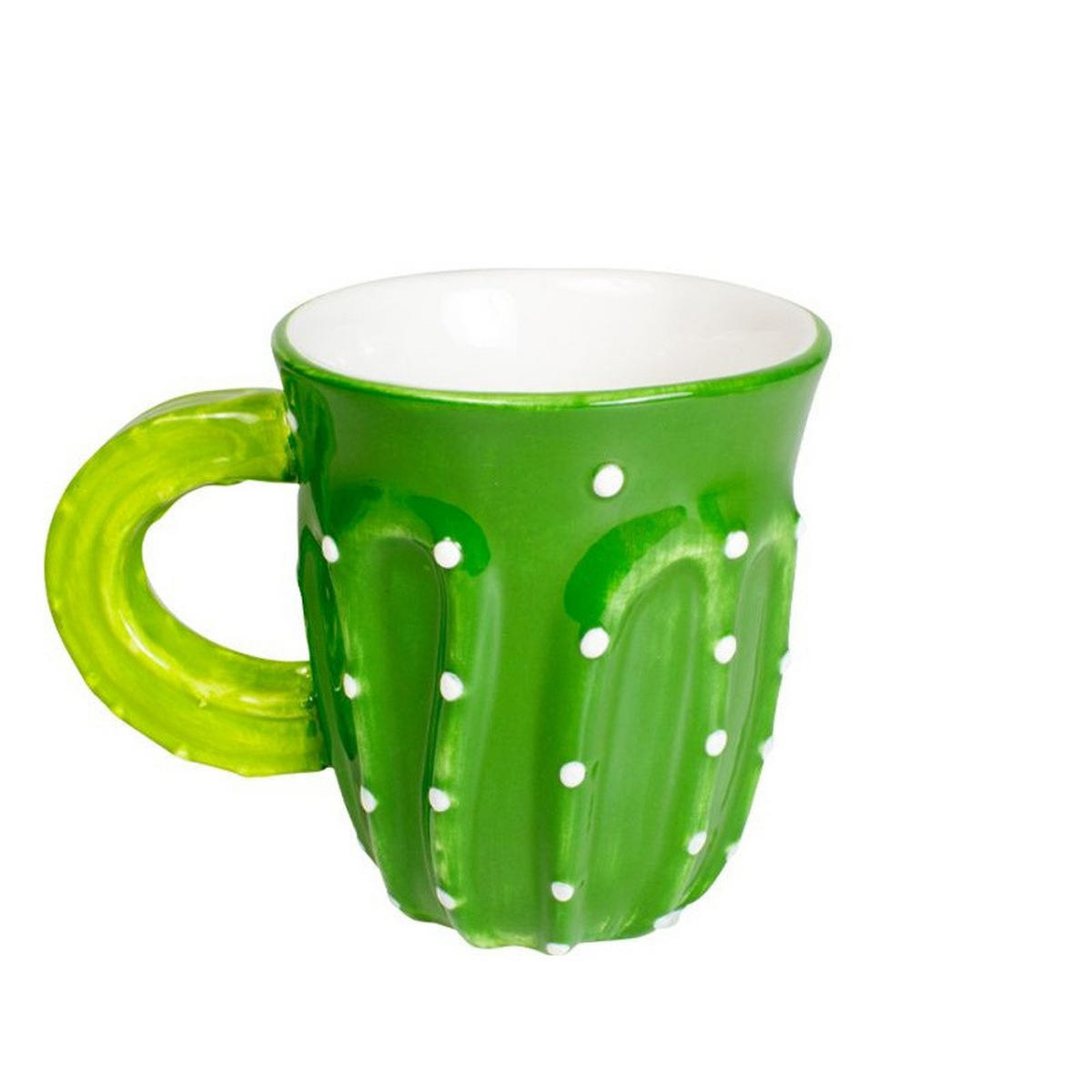 BECHER Kaktus in Grün - 350 ml - Multicolor, Keramik (0.35L) - Blond Amsterdam