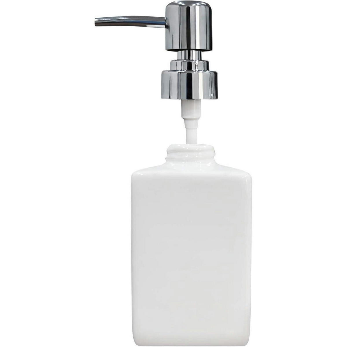 SEIFENSPENDER Keramik Weiß 320 ml - Weiß, Keramik (6.5/16/6.5cm)