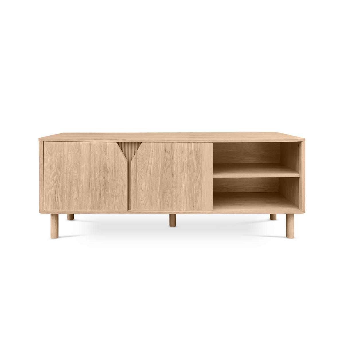 TV-MÖBEL Skandinavisches, 140 cm, Eichenoptik - SOAN - Eichefarben, Holzwerkstoff (140/56/40cm) - Sicaan