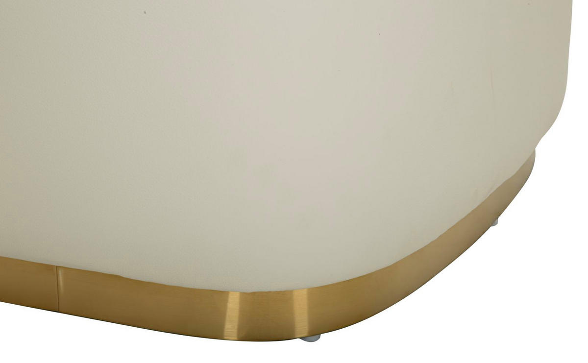 SESSEL Minsk Plus, weiß und goldfarben, Kiefernholz, MDF, Polyurethan (PU) und Metall, 80 x 84 x 80 cm - Goldfarben/Weiß, Holz/Holzwerkstoff (80/80/84cm) - Mauro Ferretti