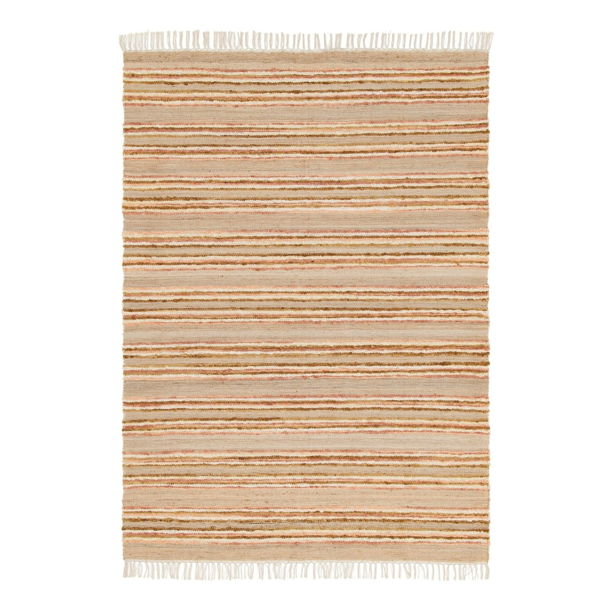 TEPPICH handgefertigt Naturmaterialien rosa - Pink, Naturmaterialien (120/170cm) - AFK Living