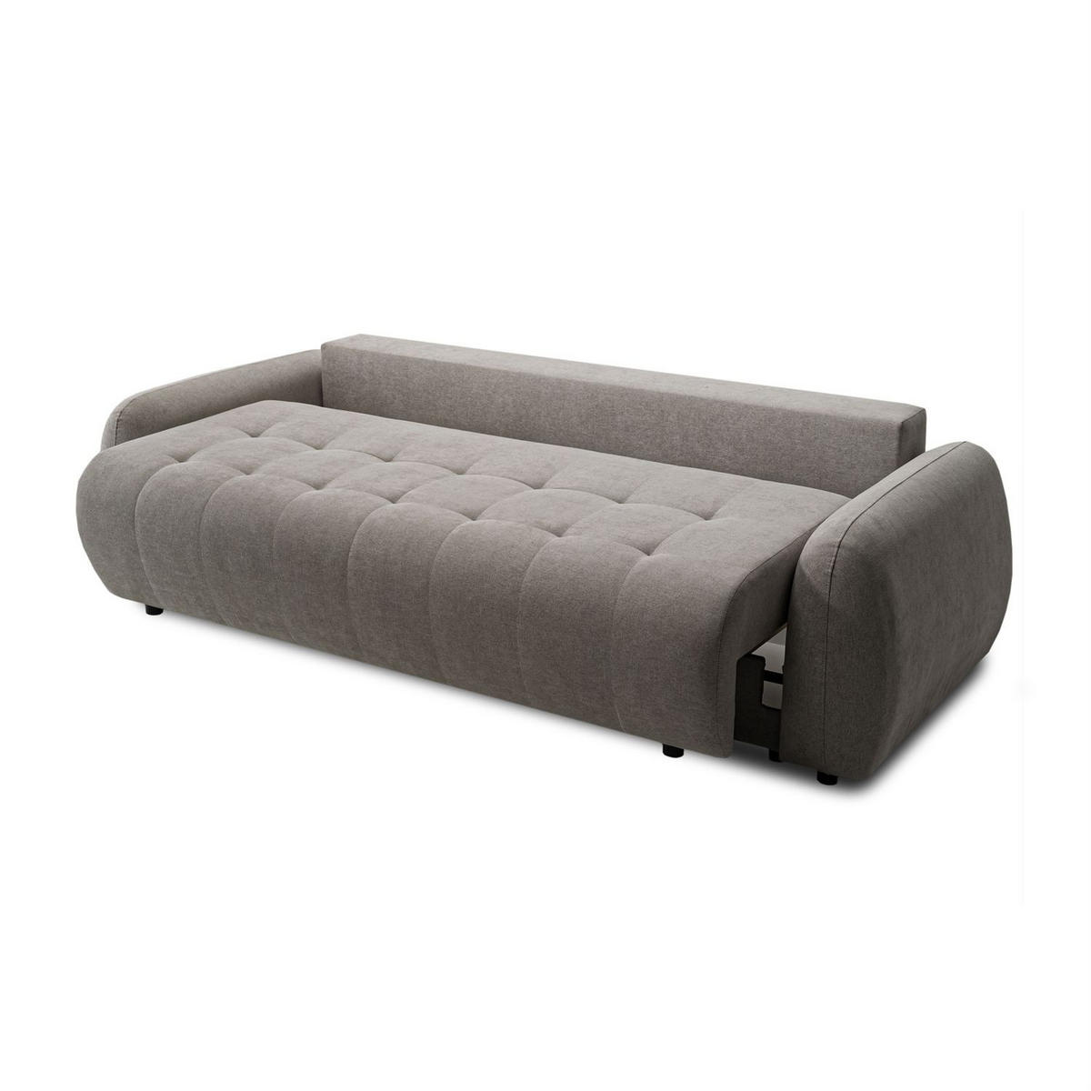 SOFA OMEGA Zweisitzer mit Schlaffunktion, Rosa 21 - Braun, Textil (252/92/105cm) - Lookway