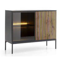 SIDEBOARD Transparent SANTI K104 Mit LED-Beleuchtung - Multicolor, Holzwerkstoff (104/83/39cm) - Sepro Meble