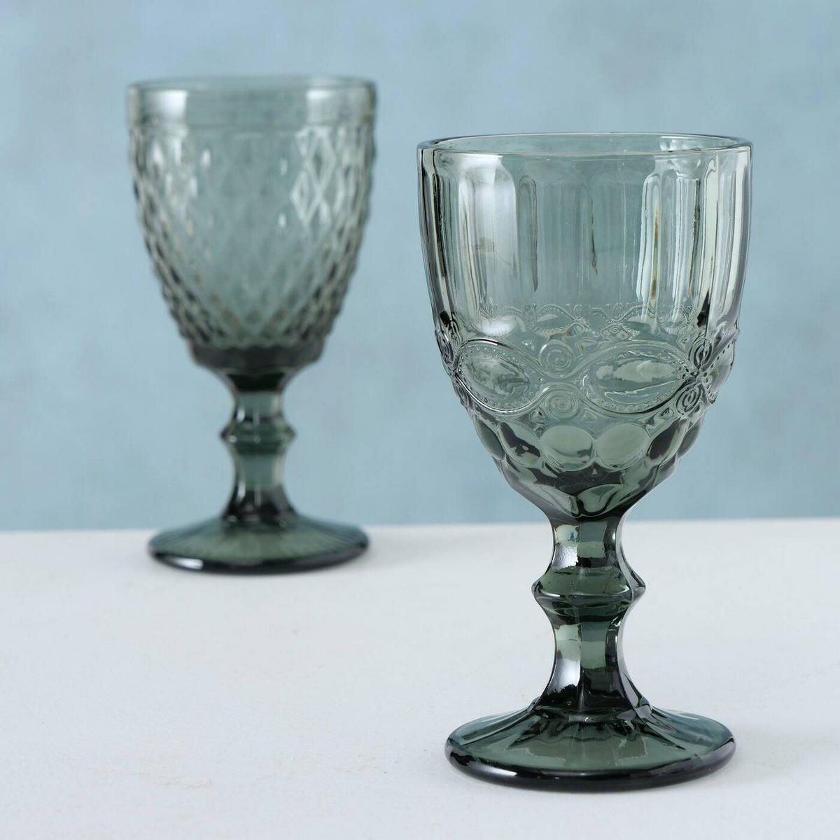 WEINGLAS Aurora 300 ml - Grau, Glas (300L) - Boltze Home
