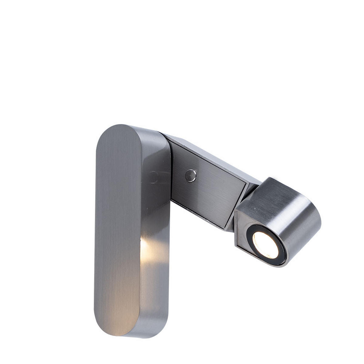 LED WANDLEUCHTE GUFA Silber Matt - Silberfarben, Kunststoff (7.5/23.5/14cm) - Globo Lighting