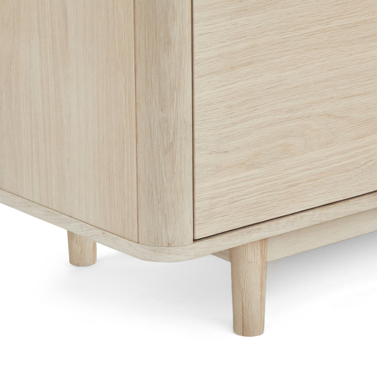 TV-ELEMENT Eiche massiv - Eichefarben, Holz (180/52/45cm) - Furnhouse