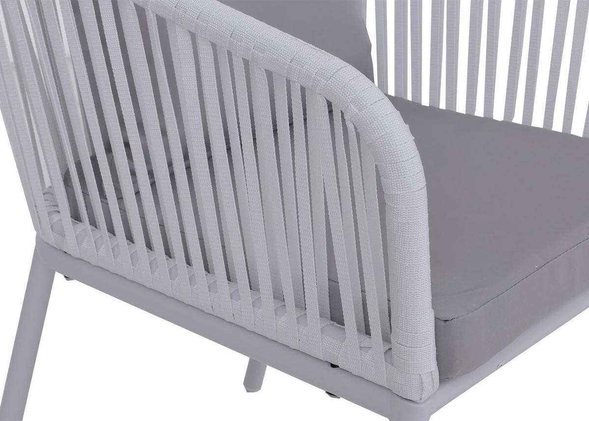 ZÁHRADNÁ STOLIČKA Svetlošedá - svetlosivá, textil (55/75/55cm) - MCW