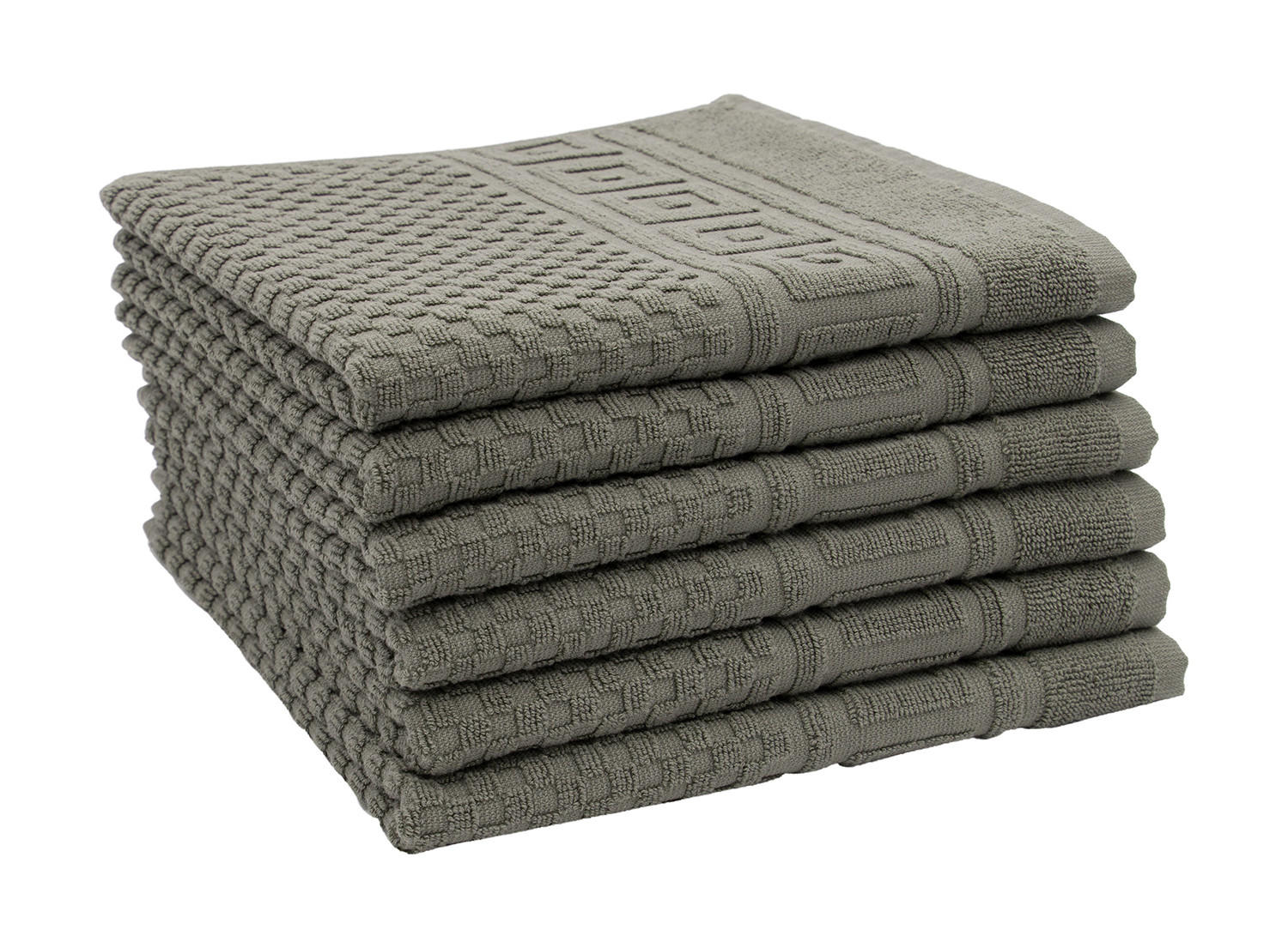 HANDTÜCHER, 6er-Set, 50x70 cm, 100% Baumwolle, Grau - Anthrazit, Textil (50/70cm) - Zollner