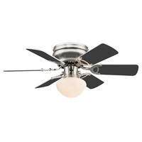 DECKENVENTILATOR UGO Glas Weiß - Weiß, Glas (76/76/28cm) - Globo Lighting