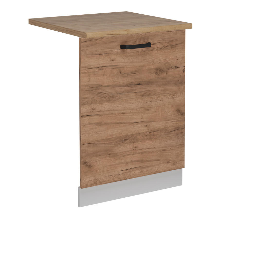 GESCHIRRSPÜLBLENDE R-Line Goldkraft Eiche 60 cm , AP Eiche - Honigeiche/Weiß, Holzwerkstoff (60/81.8/1.6cm) - Vicco