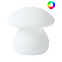 LED-TISCHLAMPE Weiß Tuira - Weiß, Kunststoff (21/21/22cm) - Beliani