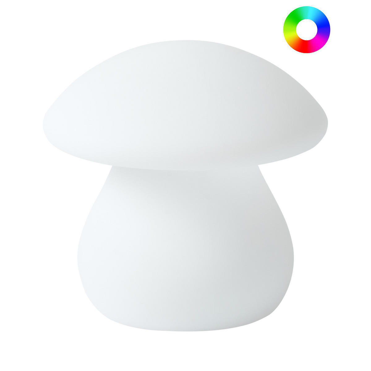 LED-TISCHLAMPE Weiß Tuira - Weiß, Kunststoff (21/21/22cm) - Beliani