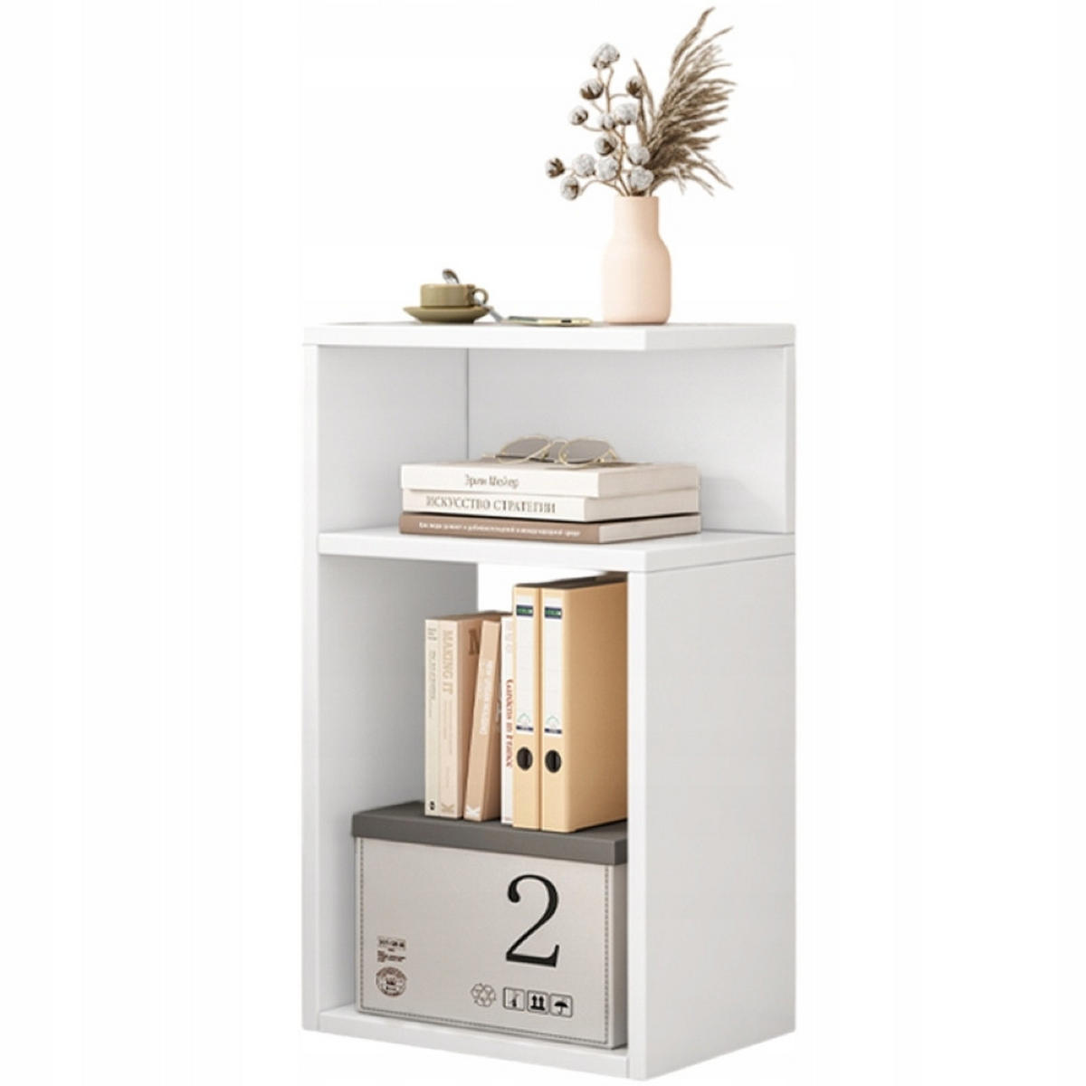 NACHTTISCH / Beistelltisch – Modernes Design für Schlafzimmer und Wohnzimmer - Weiß, Holzwerkstoff (30/50/20cm)