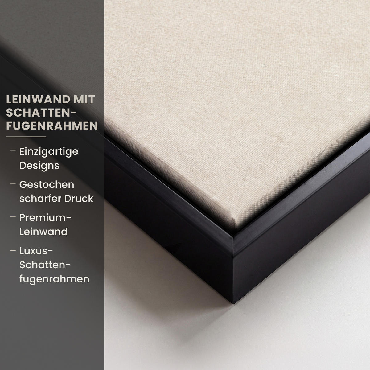 LEINWAND Bilder mit Rahmen - Weihnachtsbaum - Grün - Weihnachten - Feiertage - 50x50 - Olivgrün, Textil (50/50cm) - MuchoWow