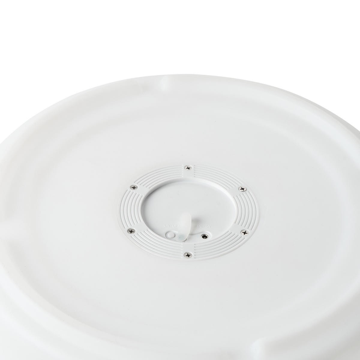LED-LAMPE Weiß Piedra - Weiß, Kunststoff (36/36/78cm) - Beliani