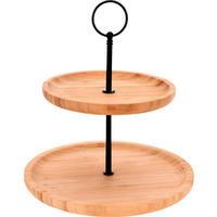 SERVIERETAGERE für Kuchen Braun - Braun, Naturmaterialen (21.5/24cm) - Excellent Houseware