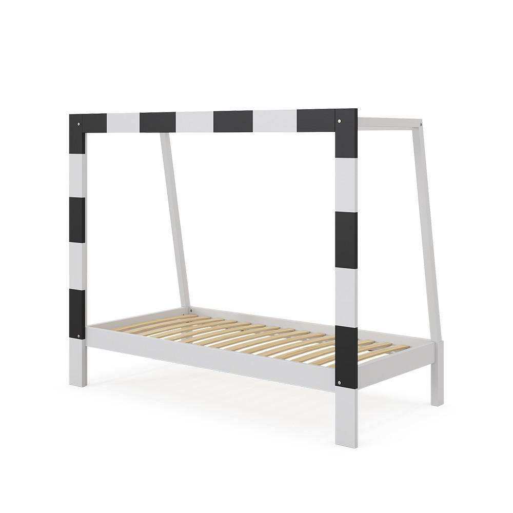 VitaliSpa DĚTSKÁ POSTEL Football goal Bílá 80x160 cm Bez matrace