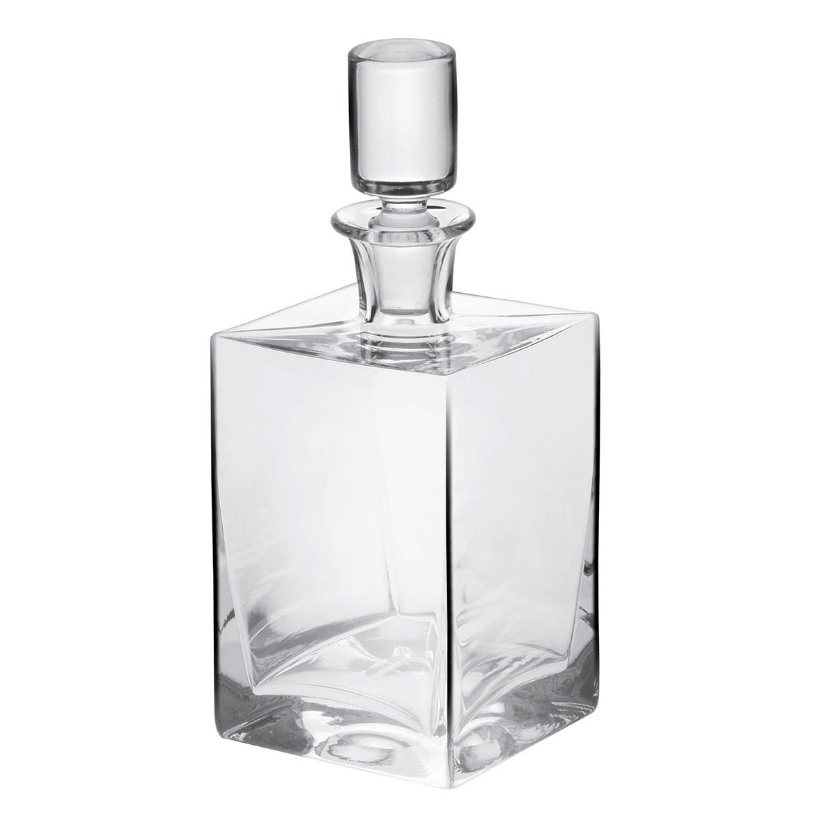 WHISKYKARAFFE MIT STOPPER Caro, 750 ml, Handgemacht - Transparent, Glas (0.75L) - Krosno Glass