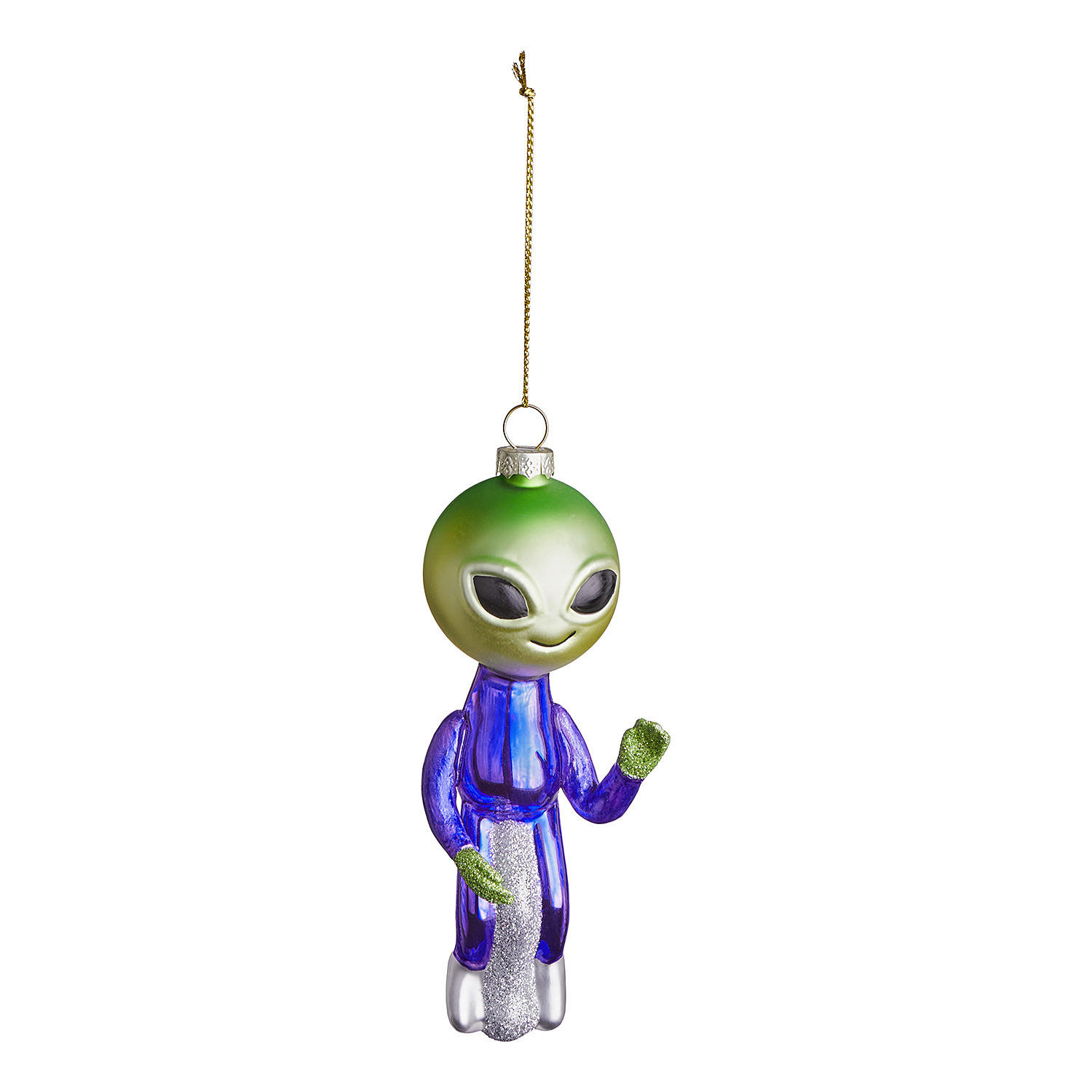 BAUMANHÄNGER Hang On Alien - Violett, Glas (4/14/5cm) - Butlers