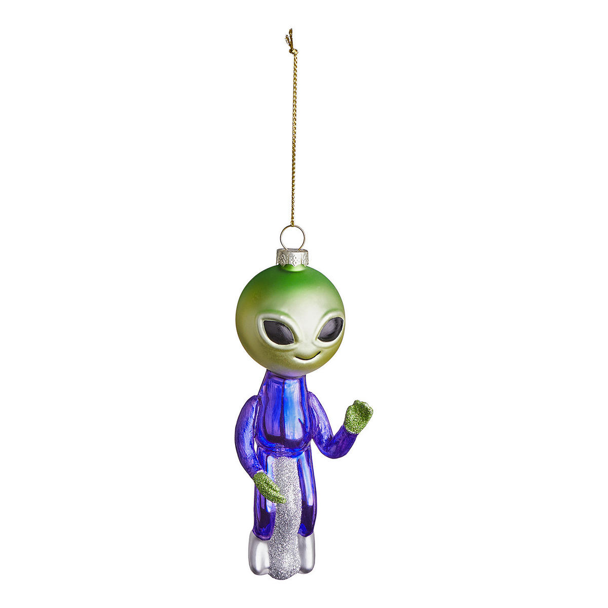 BAUMANHÄNGER Hang On Alien - Violett, Glas (4/14/5cm) - Butlers