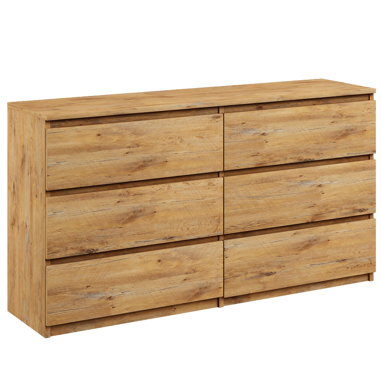 KOMMODE bella6 140 Artisan - Eiche Artisan, Holzwerkstoff (140/76/35cm) - roe furniture
