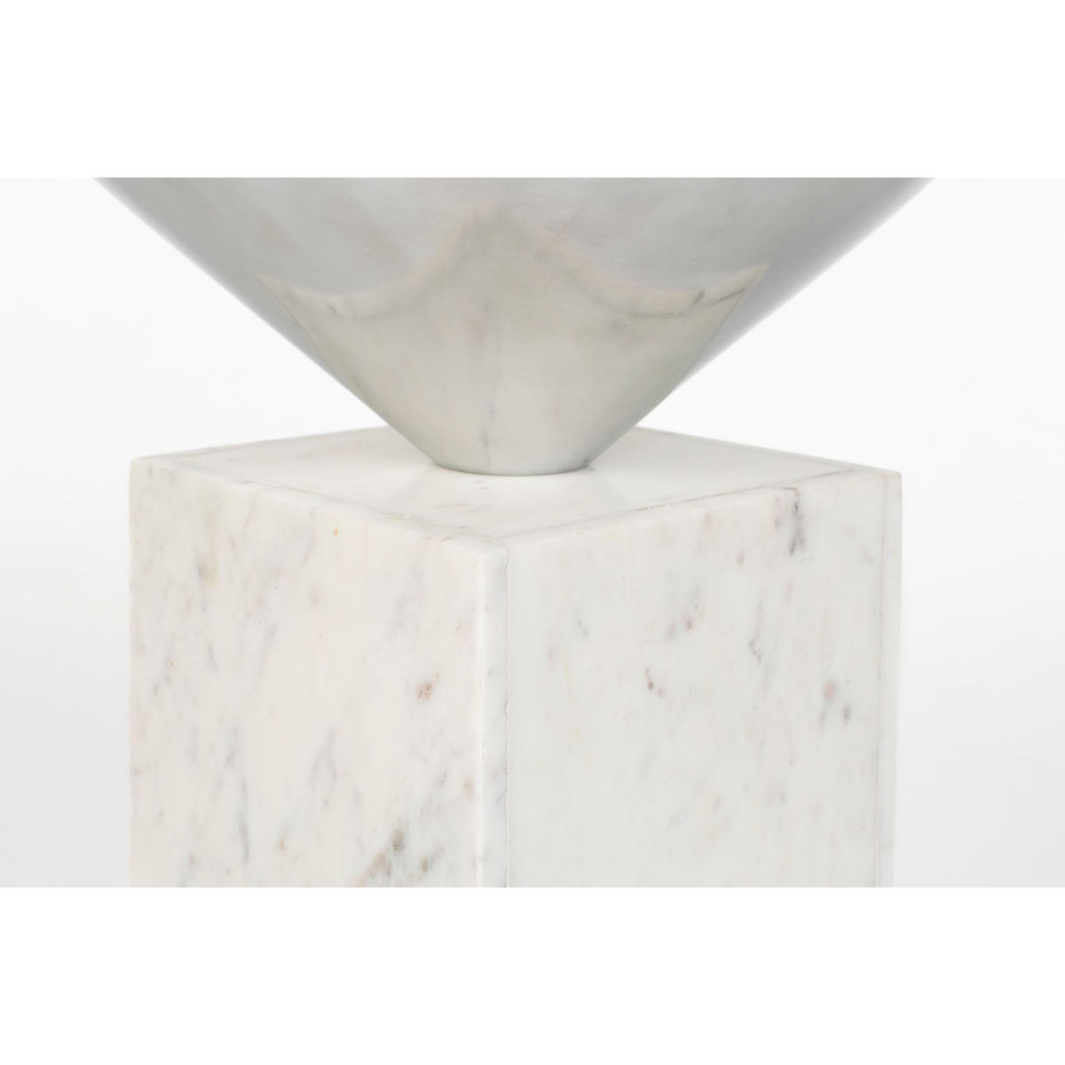 BEISTELLTISCH Pride Rund 30 cm Weiß - Weiß, Stein (30/30/46cm) - Zuiver