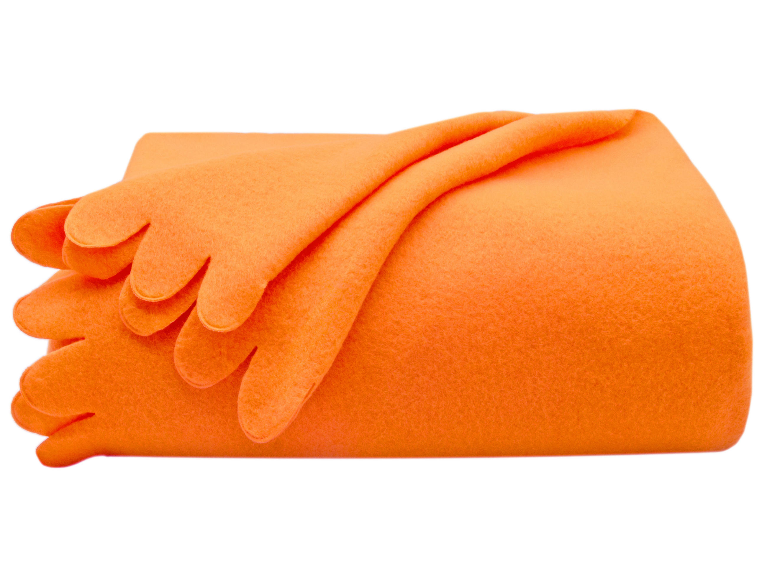 Zollner Kuscheldecke, Orange 130x170 cm