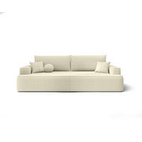 SOFA mit Schlaffunktion FIGO Quelle 02 - Ecru, Textil (250/75/150cm) - Bedante