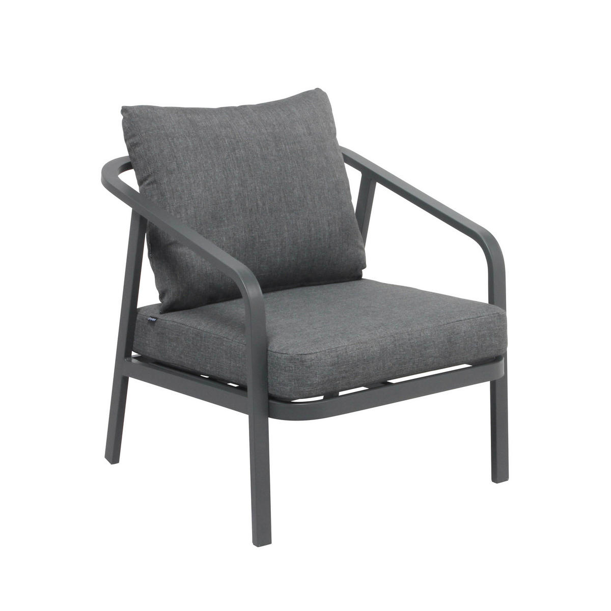 GARTENSET 5-tlg., Grau - Grau, Metall - Oviala