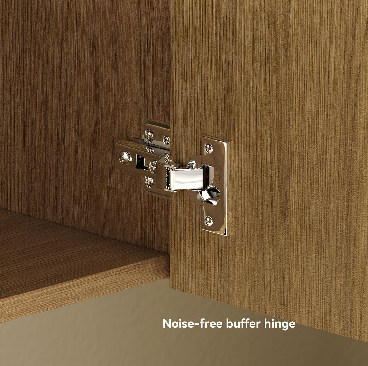 BADEZIMMERSCHRANK 60 cm Hell Eiche mit 2 Türen - Eichefarben, Holzwerkstoff (46.8/46.48/60.8cm) - Beauniv
