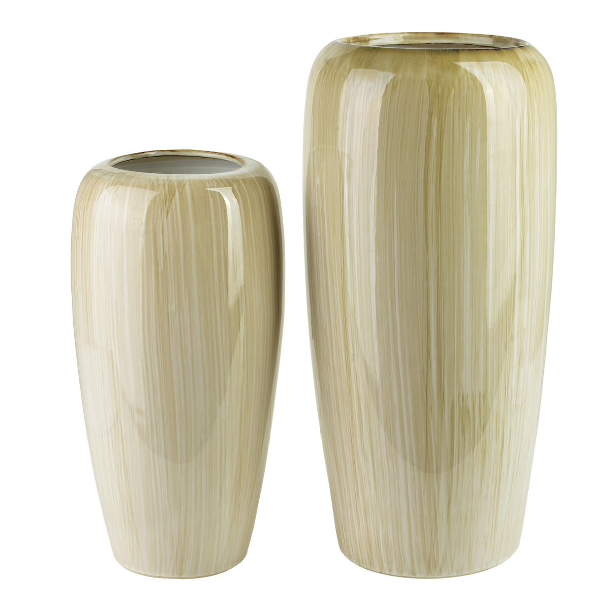 MANON Keramikvase, beige, 52 cm - Beige, Keramik (52cm) - Mondex