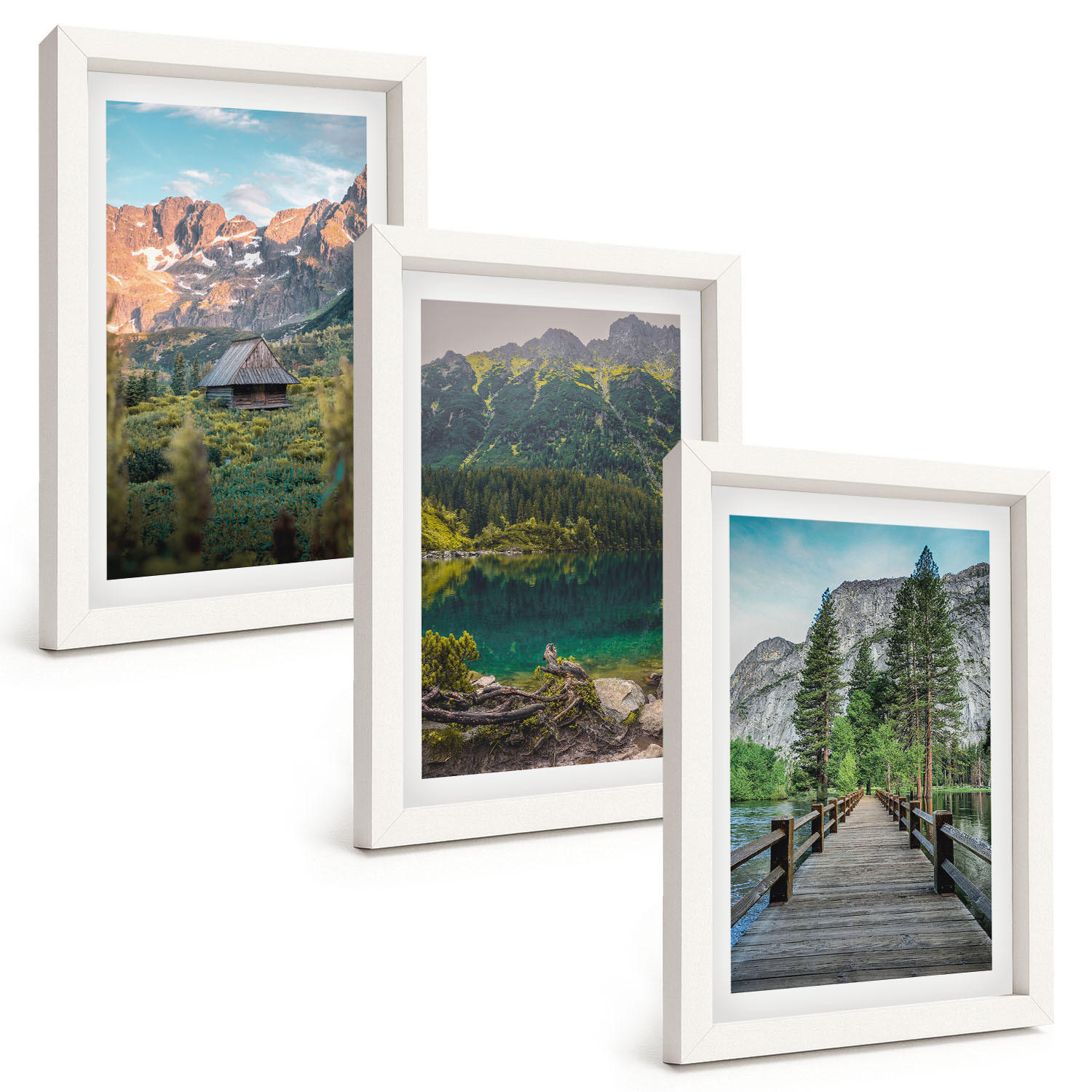 Tulup Bilder Weiß 20x30 cm