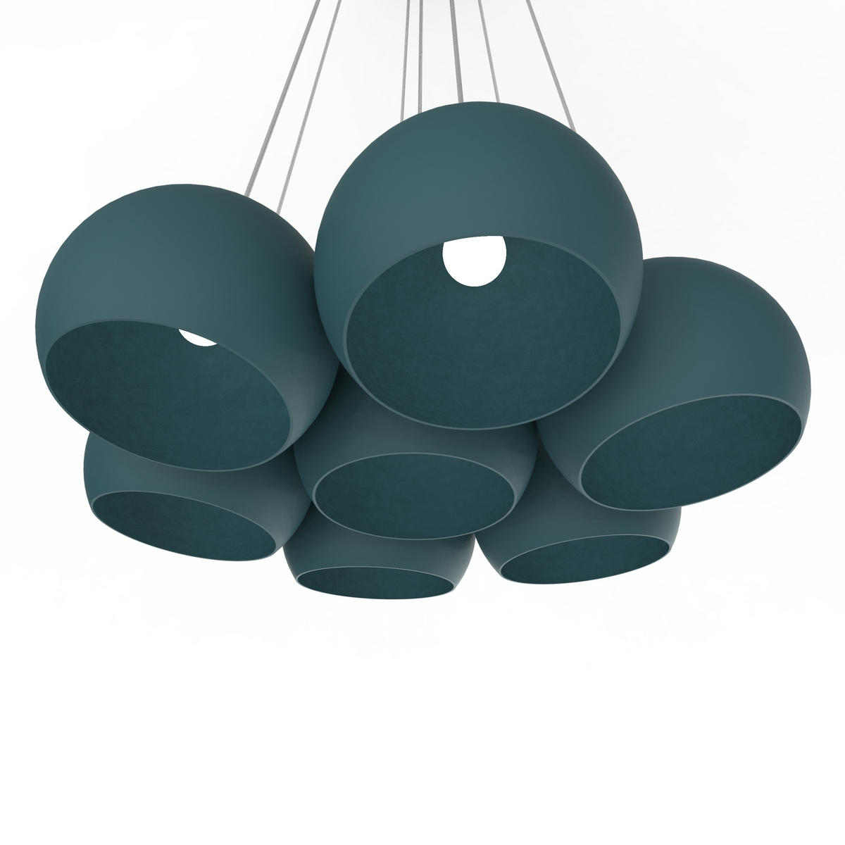 HÄNGELEUCHTE - Blau, Metall (25/25/20cm) - Lumicom