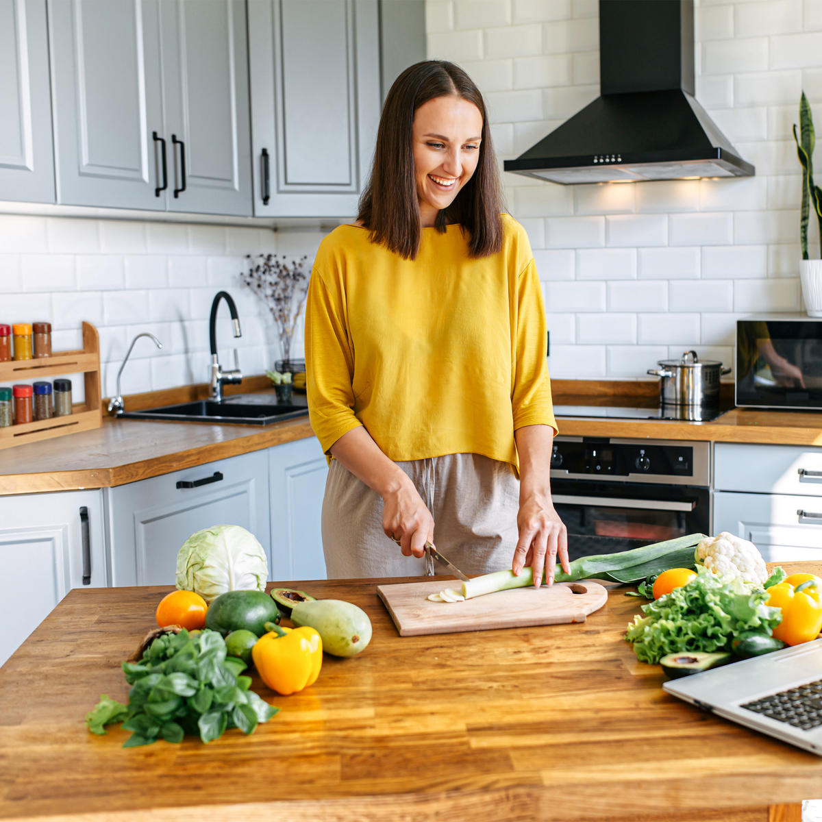 GEWÜRZREGAL - Hellbraun, Holz (31/26/6cm) - Relaxdays