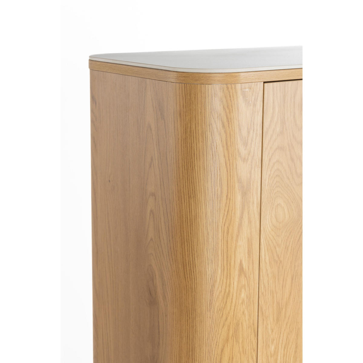 AUFBEWAHRUNGSSCHRANK Almira Marmoroptik Natural - Naturfarben, Holzwerkstoff (100/140/40cm) - Housecraft Living