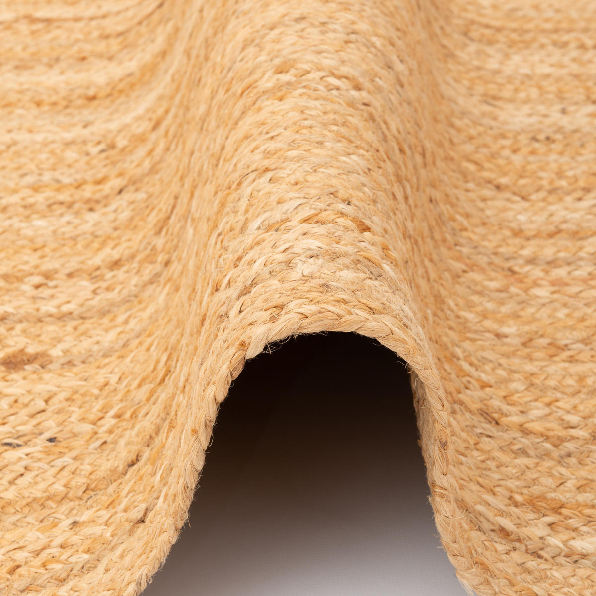 NATURFASER TEPPICH JUTE SALSA UNI - Beige, Textil (80/150cm) - Pergamon