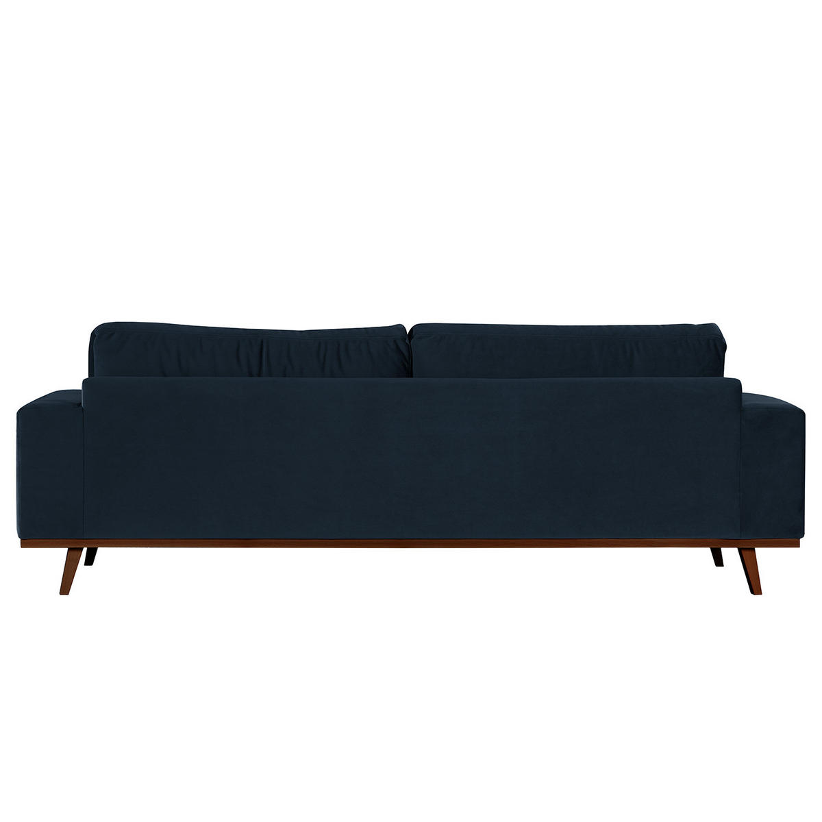 3-SITZER SOFA - Buchefarben/Dunkelblau, Buchenholz/Textil (237/81/88cm) - home24