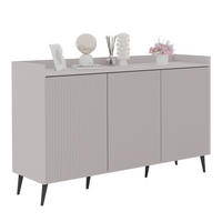 KOMMODE SCALA 150 cm, Kaschmir - Kaschmir/Schwarz, Holzwerkstoff/Metall (150/92/40.5cm) - Idohome