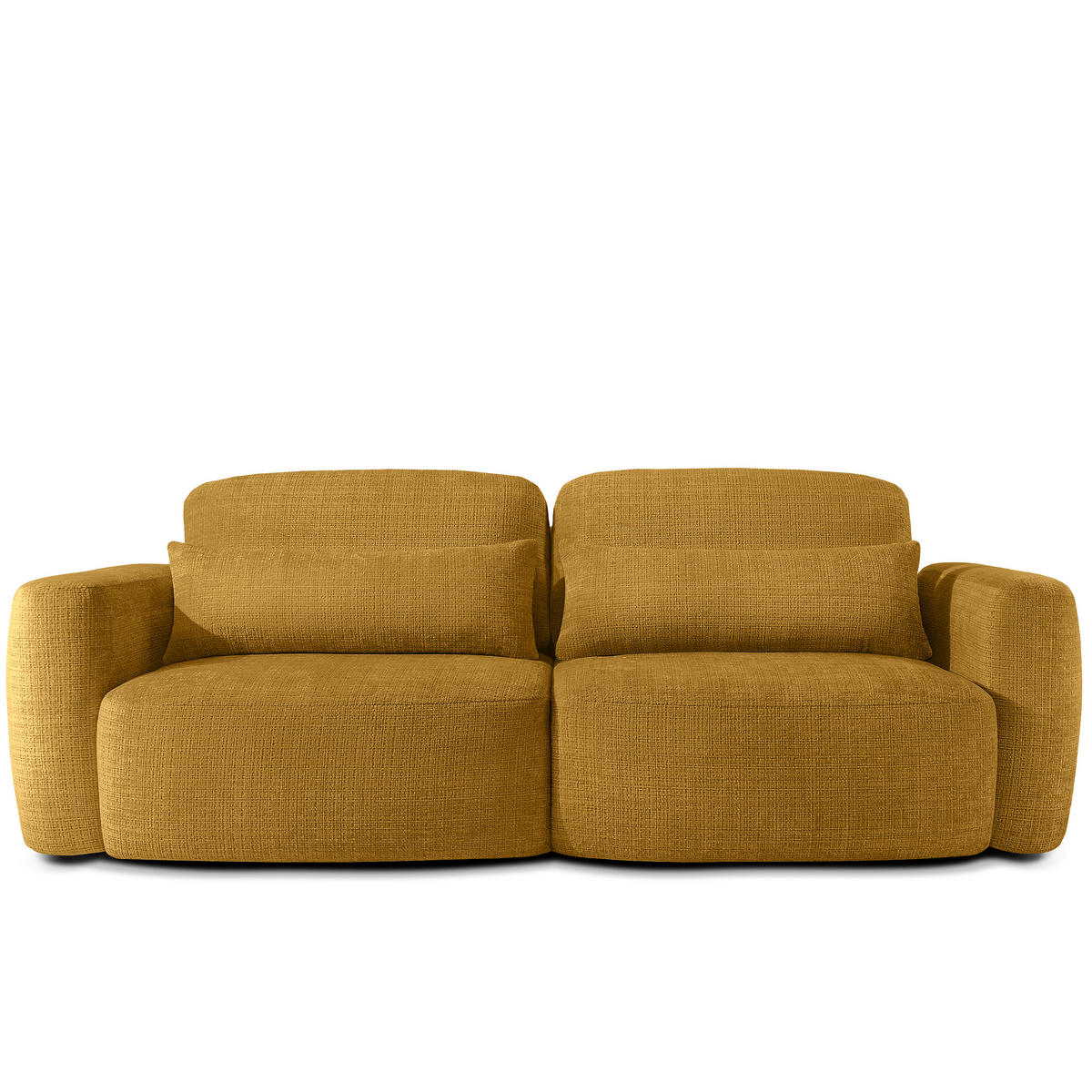 SITZGARNITUR ELOSA - Gelb, Holz/Textil (245/85/115cm) - KONSIMO®