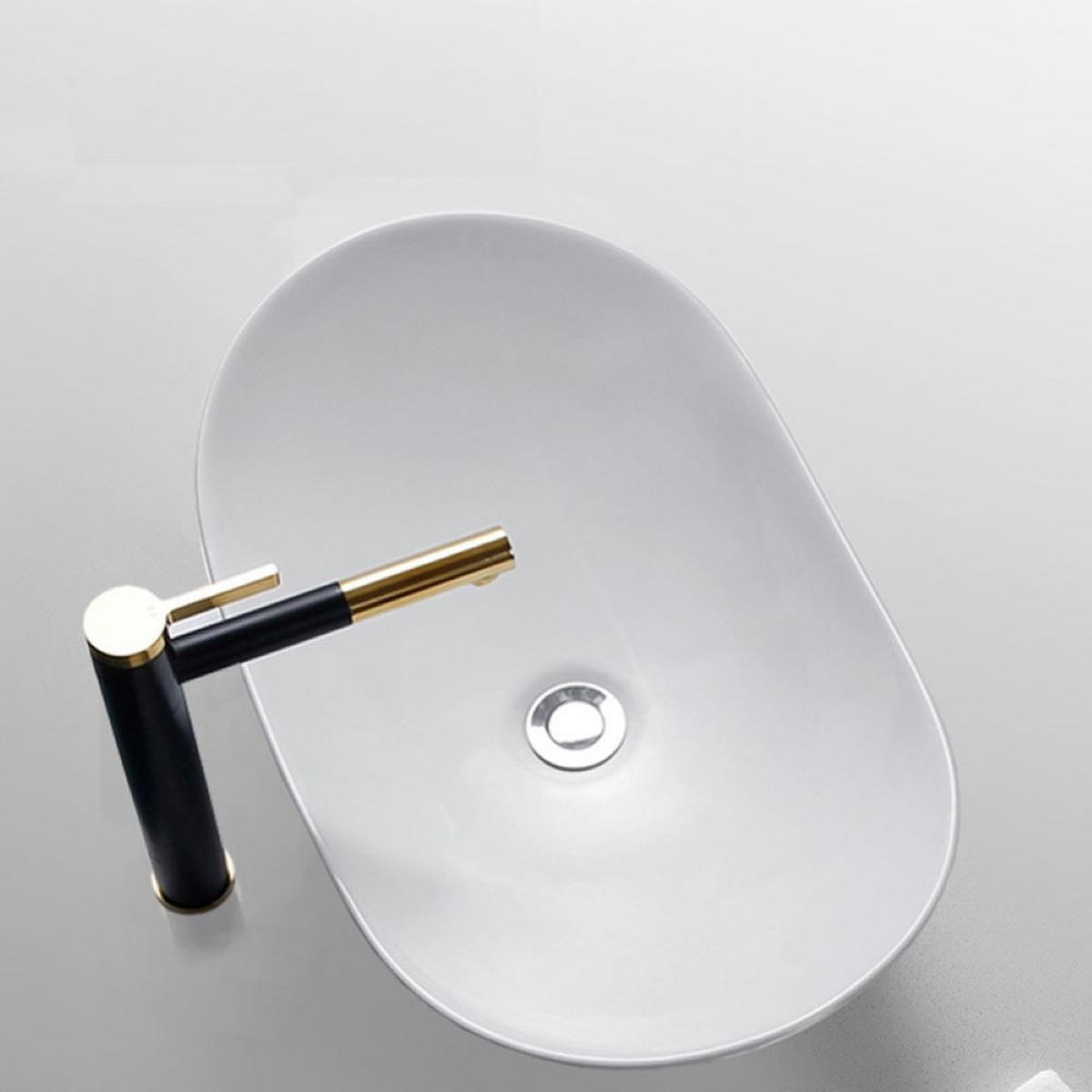 WASCHBECKEN, weiß 60.5/36/15 cm - Weiß, Holzwerkstoff (60.5/15/36cm) - Rebiko