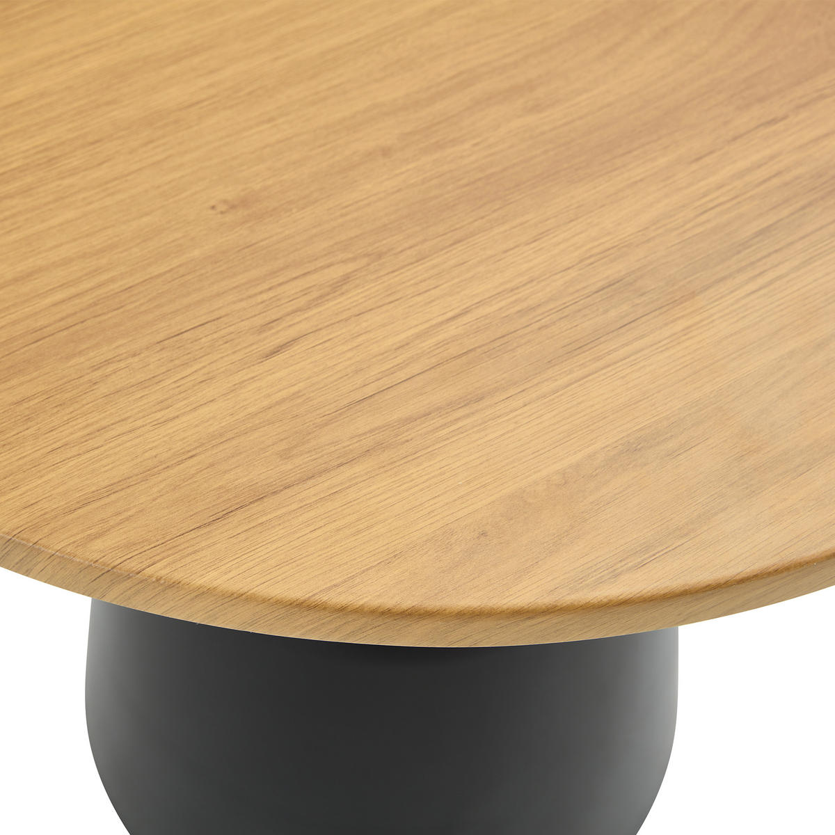 BEISTELLTISCH DE-37424 rund mit Metallgestell Naturholz - Naturfarben, Holzwerkstoff (60/60/58cm) - ComfortXL