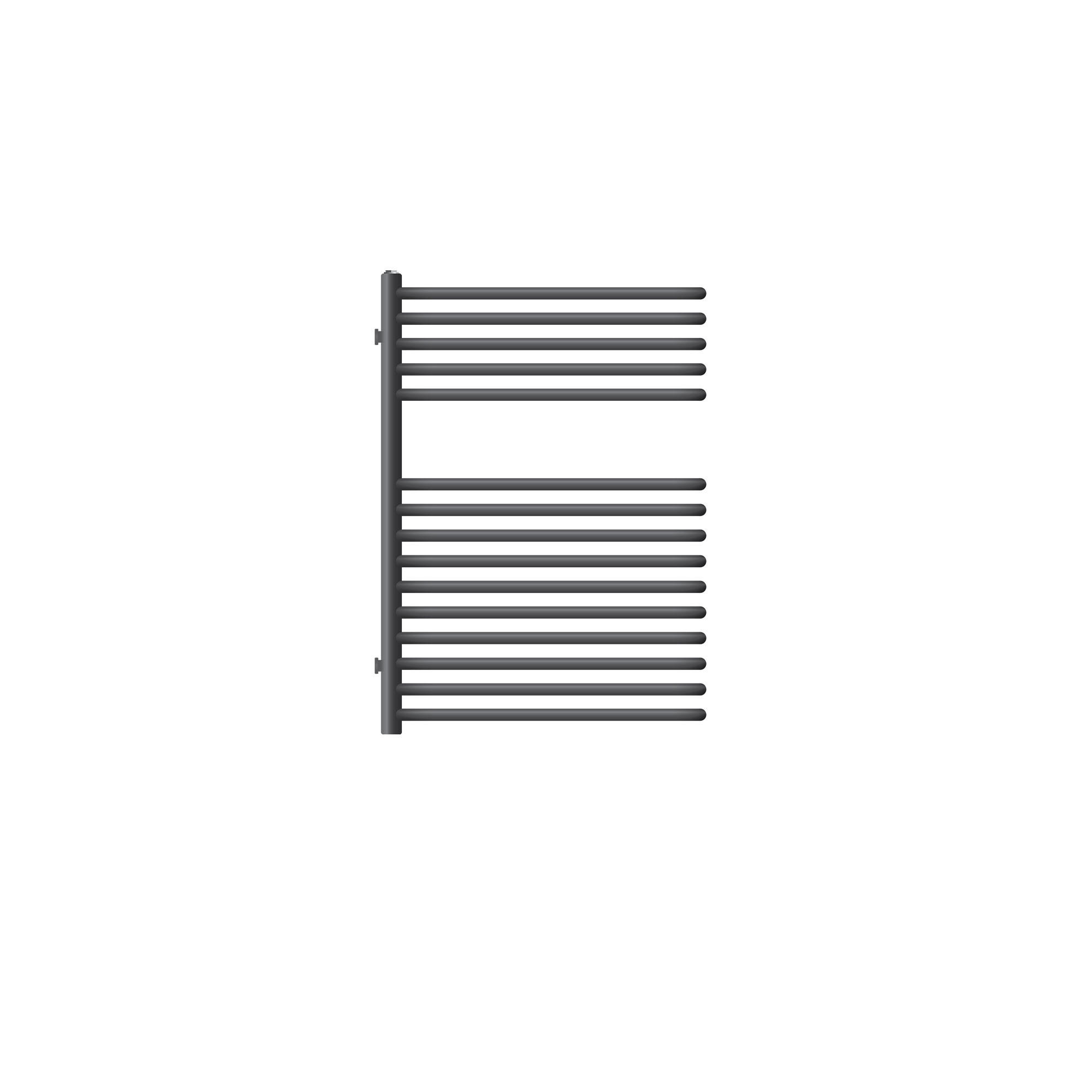 BADHEIZKÖRPER 500x800 mm Anthrazit - Anthrazit, Metall (50/80/16.3cm) - LuxeBath