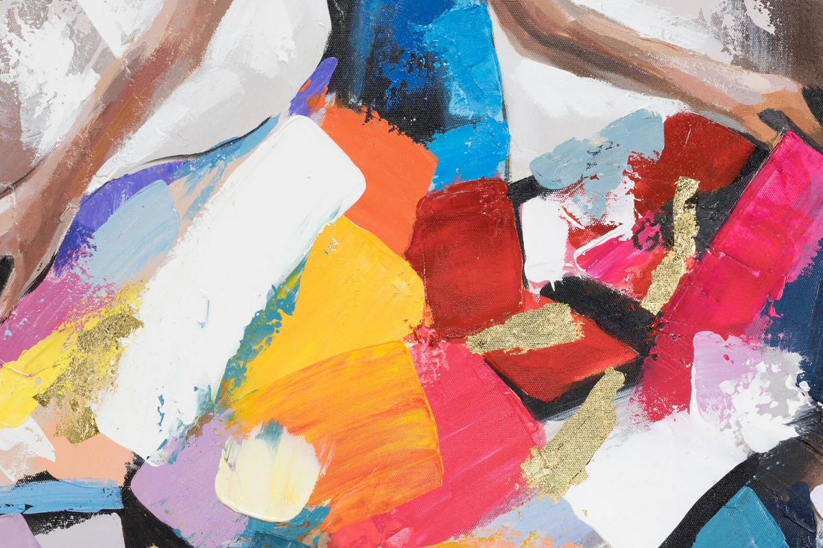 ACRYLBILD HANDGEMALT 60/90 cm - Multicolor, Holz/Textil (60/90cm) - KUNSTLOFT