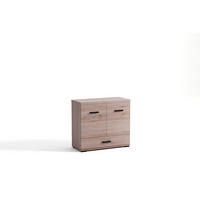 KOMMODE LIVORNO 90/85/40cm mit 1 Schubladen 2 Türen Eichefarben - Eichefarben, Holzwerkstoff (90/85/40cm) - MASSENO
