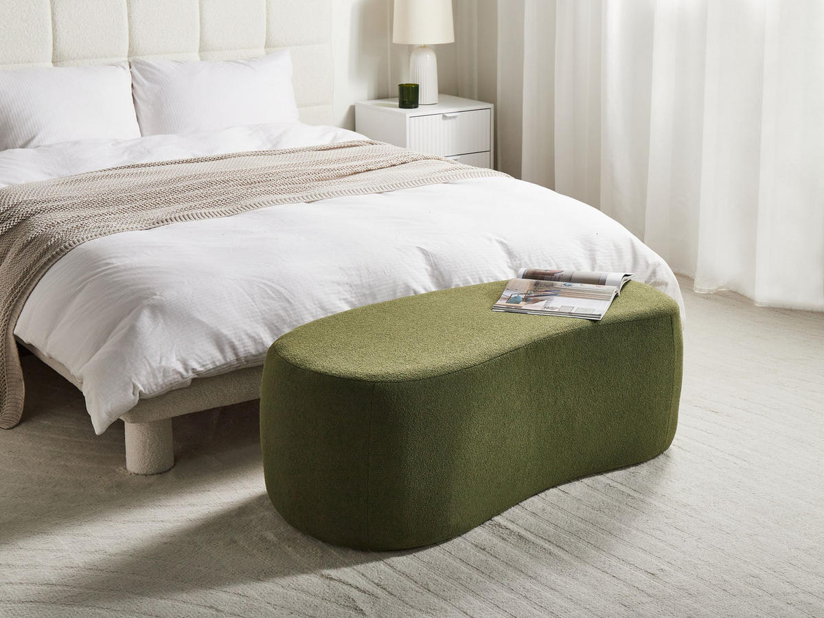 POUF Grün Bayard - Grün, Textil (115/43/56cm) - Beliani