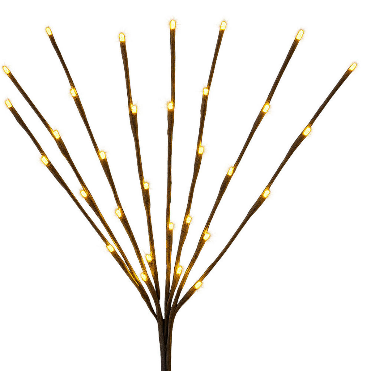 LED AUSSENLEUCHTE Solarleuchte Braun - Braun, Kunststoff (900/3/62cm) - Globo Lighting