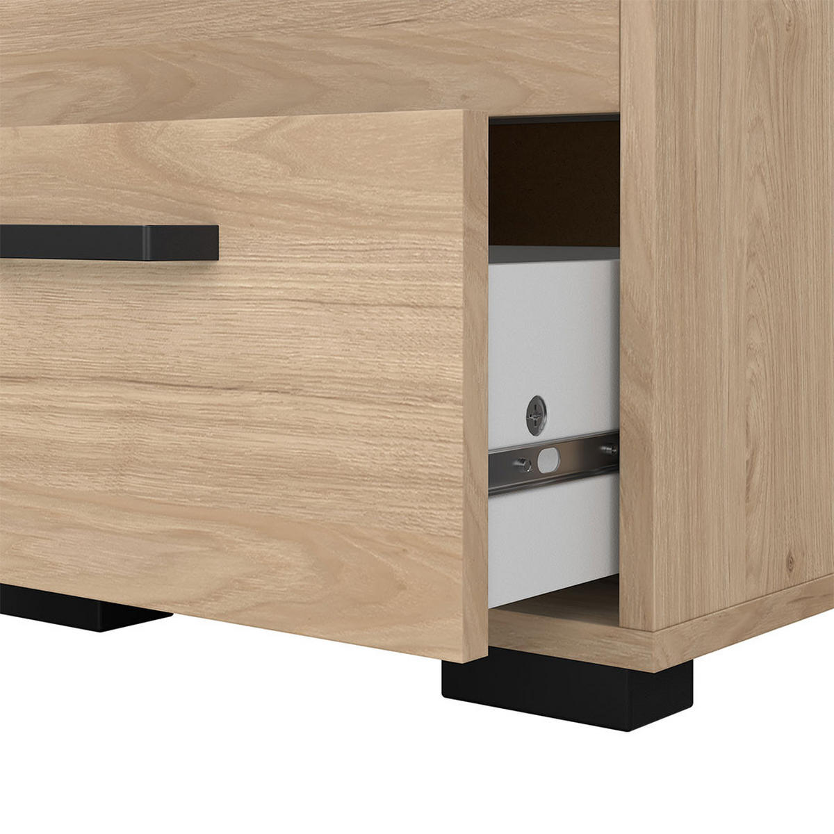 NACHTTISCH, Sofia, Eiche, Holzwerkstoff, 41 x 40 x 45 cm - Eichefarben, Holzwerkstoff (41/45/40cm) - ebuy24