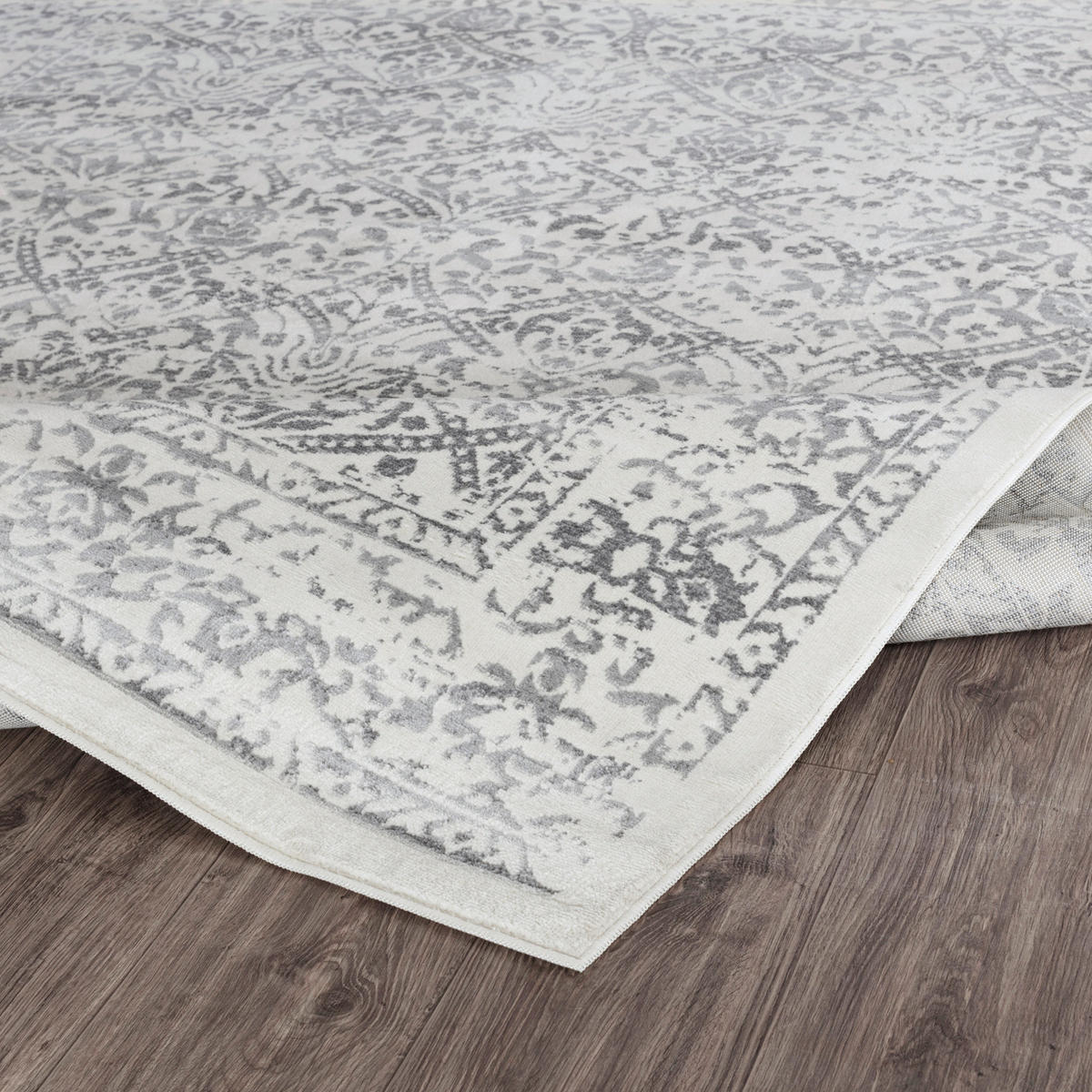 VINTAGE-TEPPICH Margaux 120/170 cm Grau - Grau, Textil (120/170cm) - LIVABLISS
