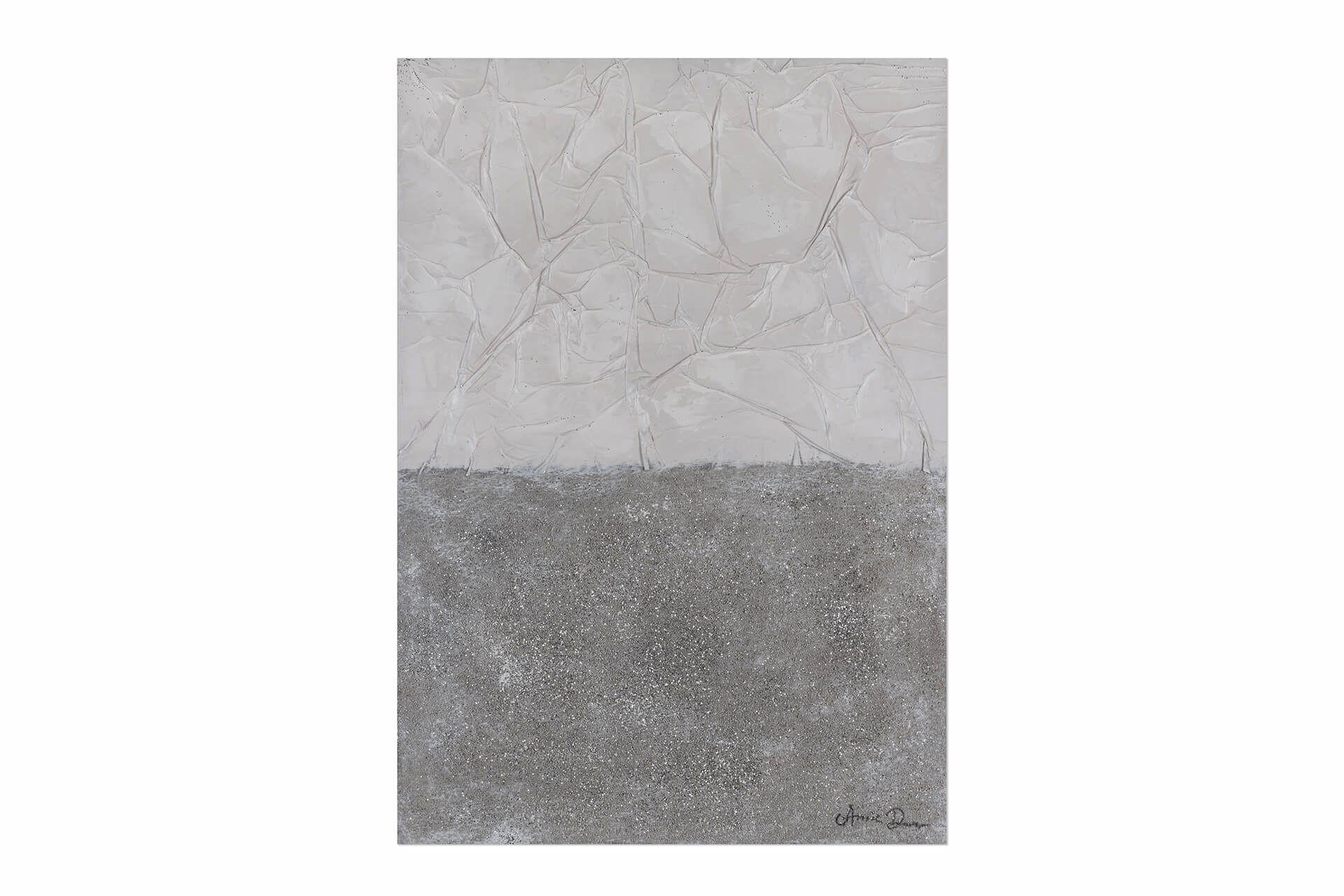 ACRYLBILD HANDGEMALT 70/100 cm - Grau, Holz/Textil (1.8/100cm) - KUNSTLOFT
