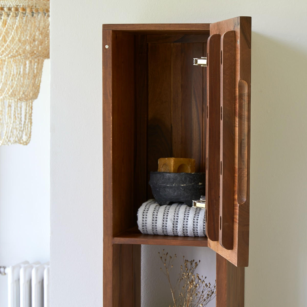HOCHSCHRANK Nova Braun aus Palisander - Braun, Holz (30/147/30cm) - Tikamoon